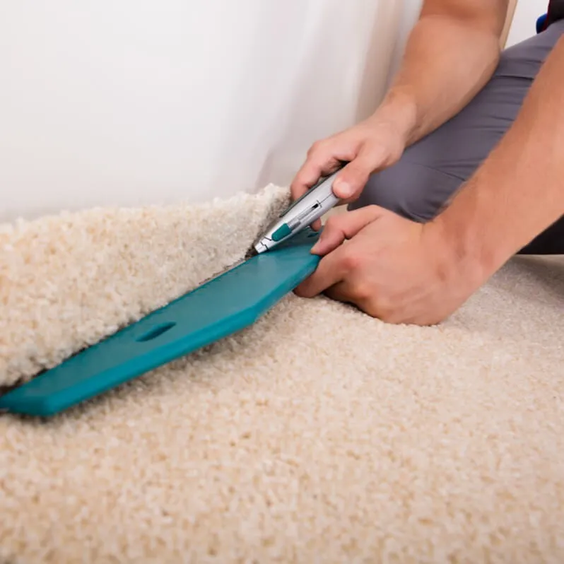 Carpeting-Install_During Carpet installation | Enfield Carpet & Flooring
